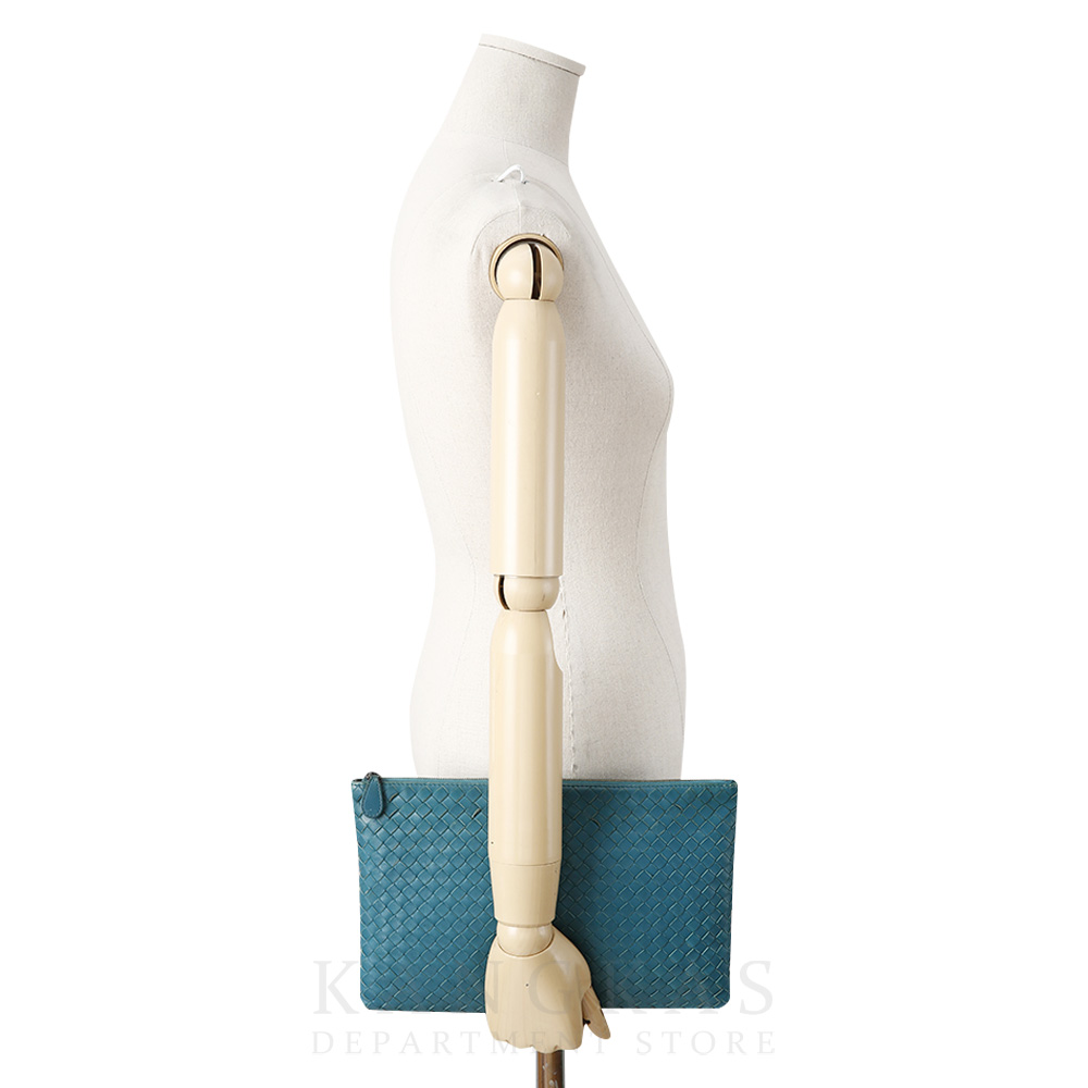 BOTTEGA VENETA(USED)보테가베네타 인트레치아토 위빙 파우치